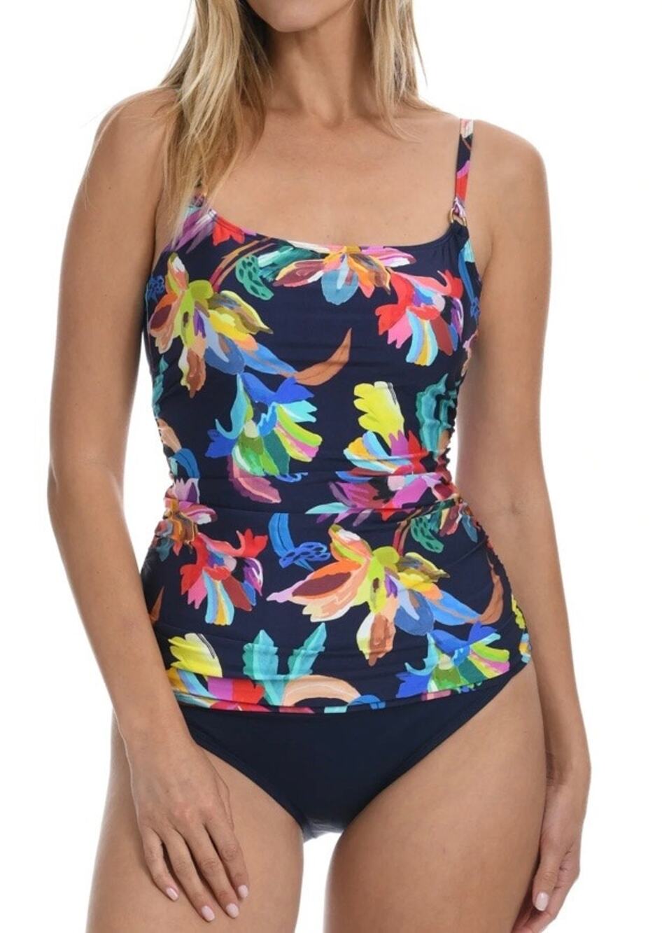 La Blanca By The Sea Lingerie Strap Underwire Tankini 4 NWT
